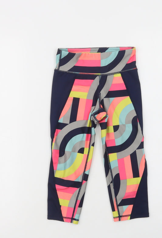Gap Girls Multicoloured Geometric Polyester Jegging Trousers Size 6-7 Years  Regular  - Leggings