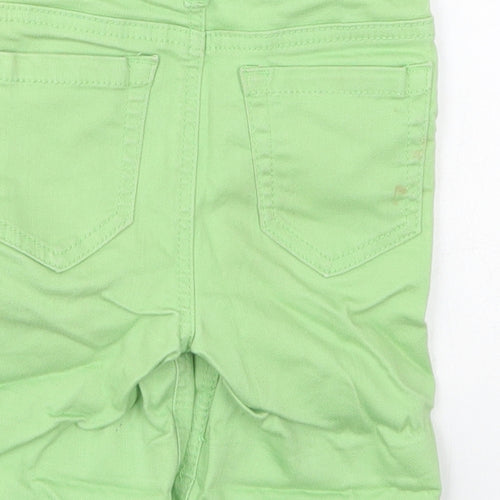 Denim Co Boys Green  Cotton Cropped Jeans Size 2-3 Years  Regular Button