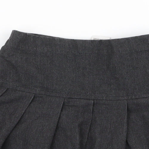 NEXT Girls Grey  Polyester Skater Skirt Size 6 Years  Regular Zip
