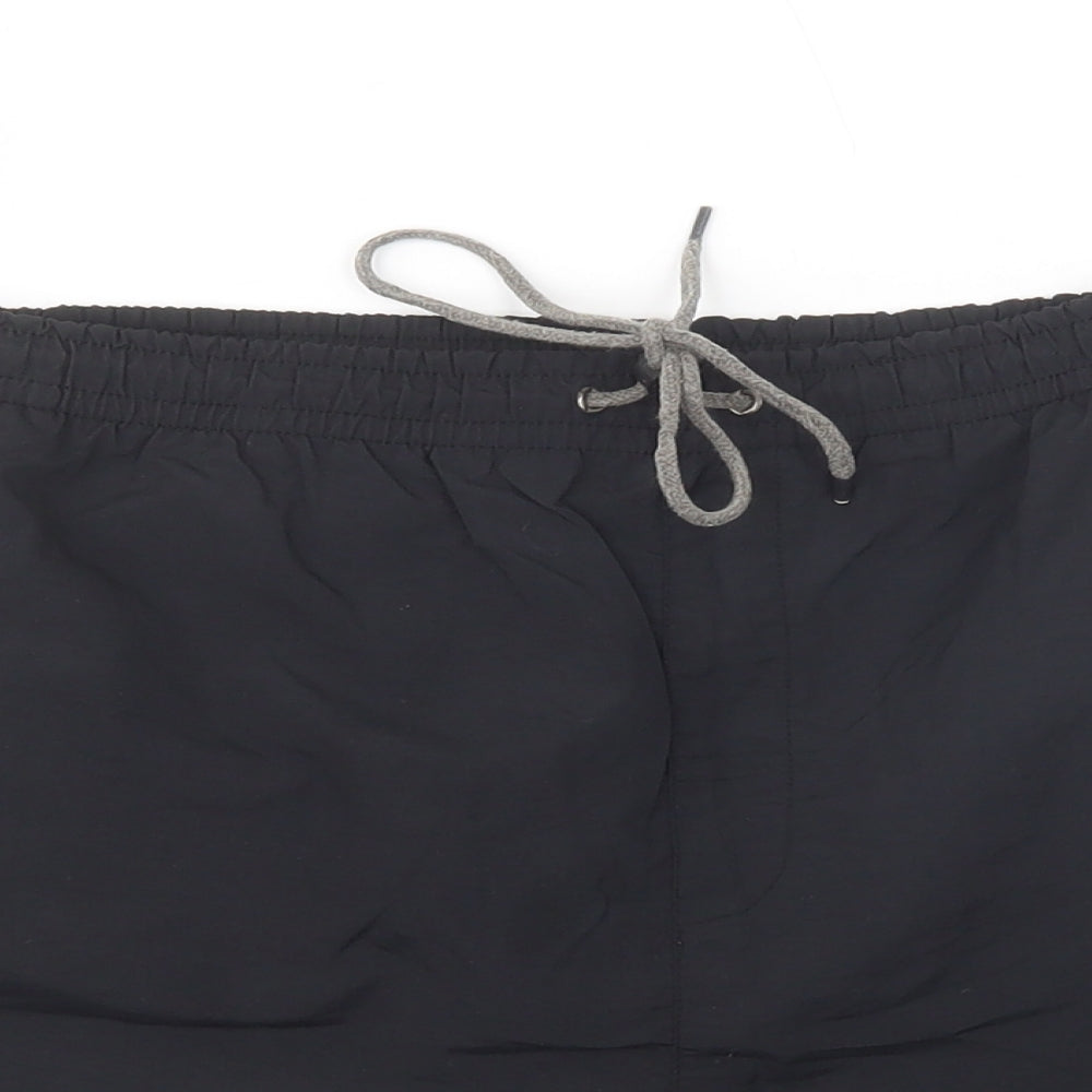 US Polo Assn. Womens Black  Nylon Bermuda Shorts Size L L4 in Regular Drawstring