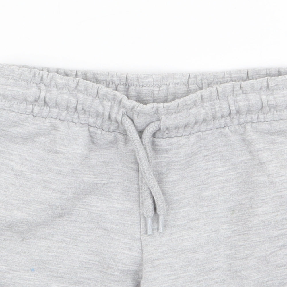 Dunnes Boys Grey  Cotton Sweat Shorts Size 3 Years  Regular Drawstring