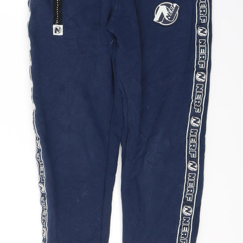 NERF Boys Blue  Cotton Sweatpants Trousers Size 9 Years  Regular Pullover