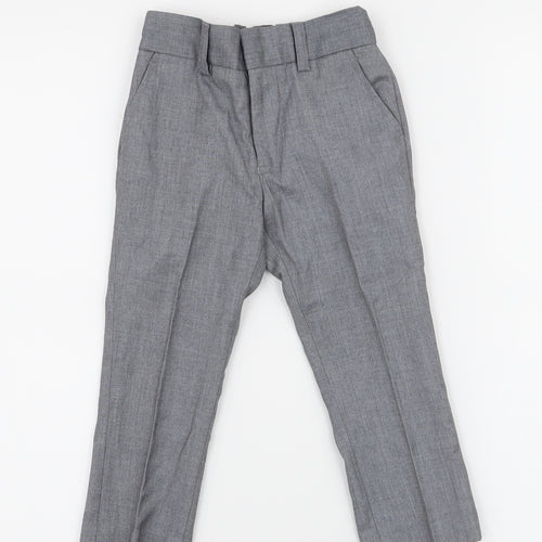 NEXT Boys Grey  Polyester Dress Pants Trousers Size 3 Years  Regular Zip