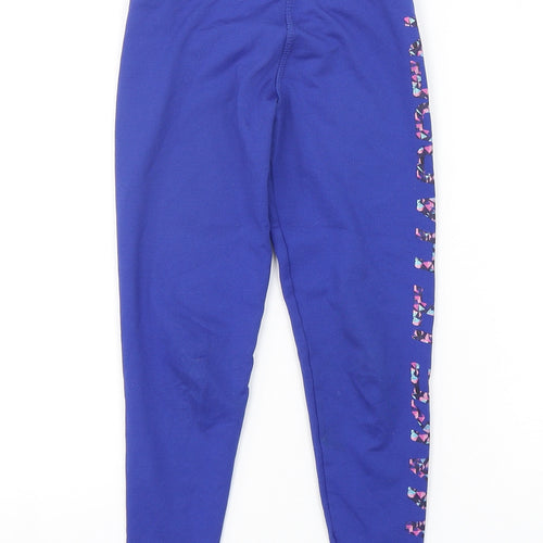 Dunnes Stores Girls Blue  Polyester Jogger Trousers Size 5-6 Years  Regular  - Leggings