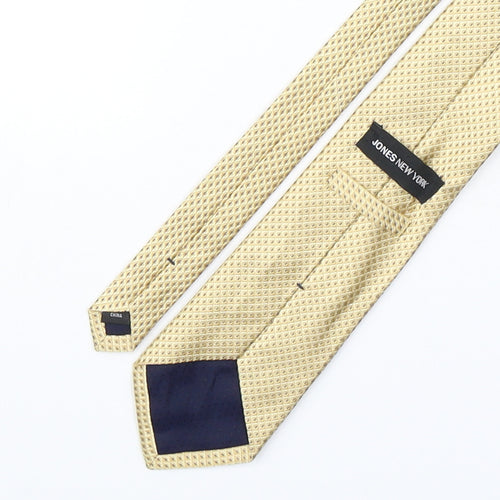Jones New York Mens Gold Grenadine Silk Pointed Tie One Size