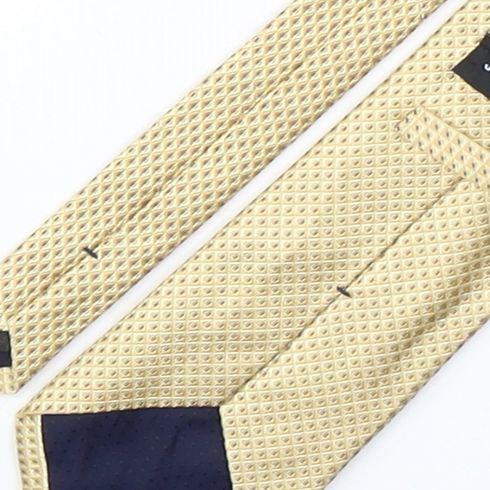 Jones New York Mens Gold Grenadine Silk Pointed Tie One Size