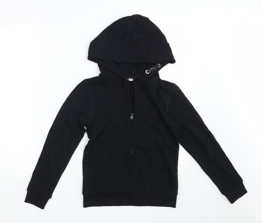 Pep&Co Girls Black   Jacket  Size 9-10 Years  Zip