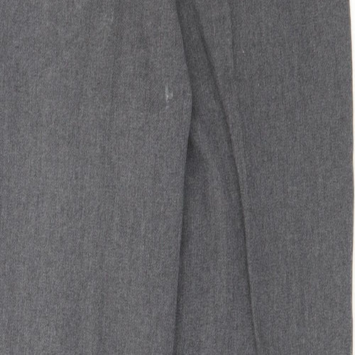 George Boys Grey  Polyester Cropped Trousers Size 8-9 Years  Regular Zip
