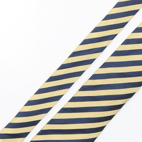 Slaters Mens Multicoloured Striped Silk Pointed Tie One Size