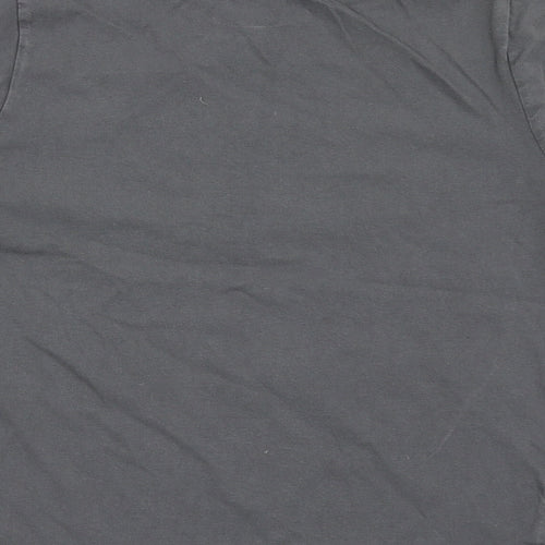 No Fear Boys Grey  100% Cotton Basic T-Shirt Size 9-10 Years Round Neck Pullover