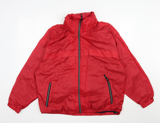 Dunnes Stores Mens Red   Anorak Jacket Size M  Zip