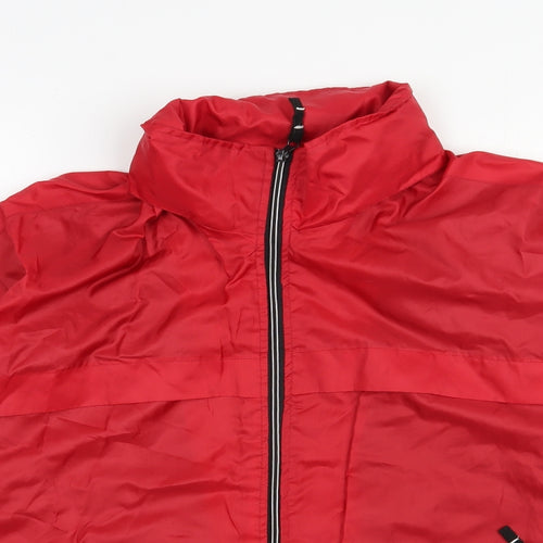 Dunnes Stores Mens Red   Anorak Jacket Size M  Zip