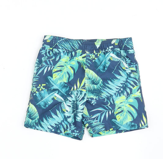 Monsoon Boys Blue  100% Polyester Bermuda Shorts Size 3-4 Years  Regular