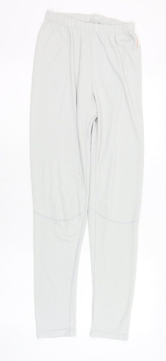 DECATHLON Mens Grey  Polyester Jogger Trousers Size M L30 in Regular  - Underwear