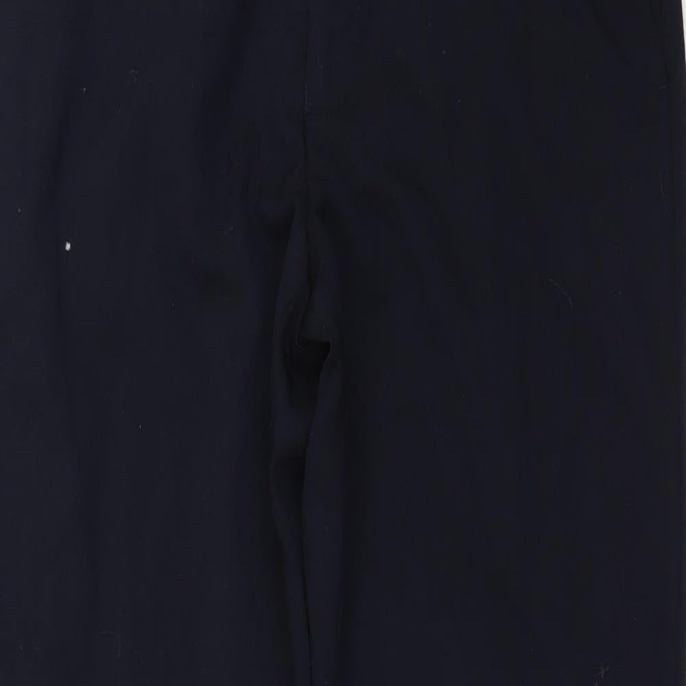 Brook Taverner Mens Blue  Polyester Trousers  Size 36 in L32 in Regular Zip