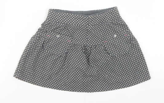Coccodrillo Girls Grey Polka Dot Cotton Flare Skirt Size 3 Years  Regular