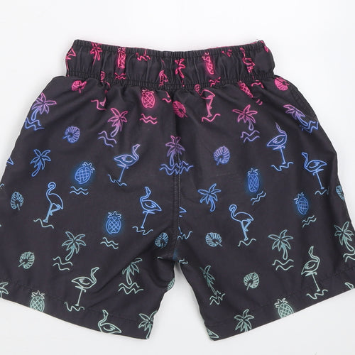 Primark Boys Black Geometric Polyester Sweat Shorts Size 8-9 Years  Regular