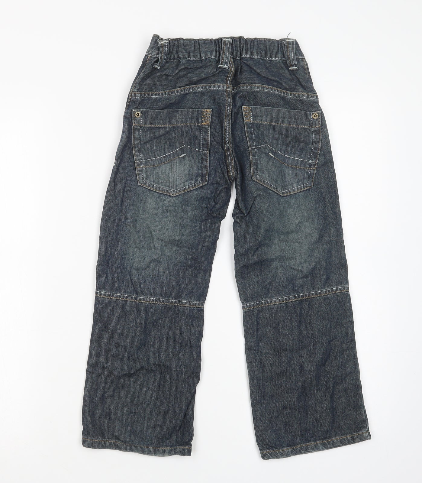 NEXT Boys Blue  Cotton Bootcut Jeans Size 6 Years  Regular Button