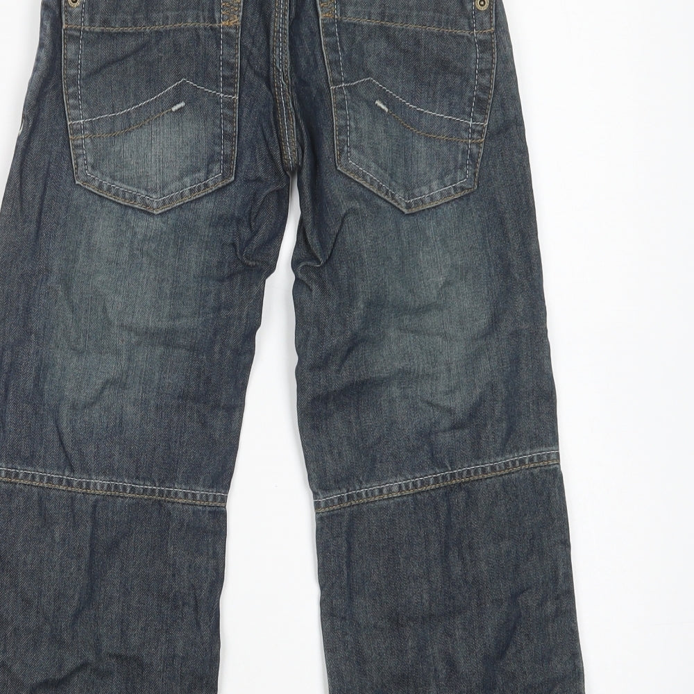 NEXT Boys Blue  Cotton Bootcut Jeans Size 6 Years  Regular Button