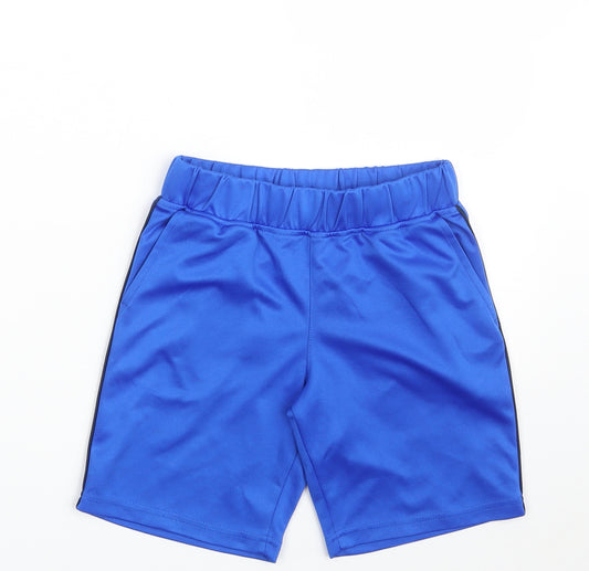 Dunnes Stores Boys Blue  100% Polyester Sweat Shorts Size 8-9 Years  Regular