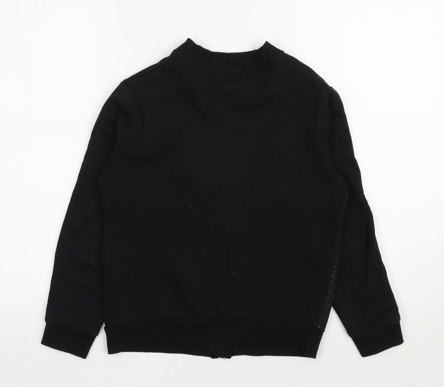 Minoti Boys Black  Cotton Full Zip Sweatshirt Size 10-11 Years  Zip