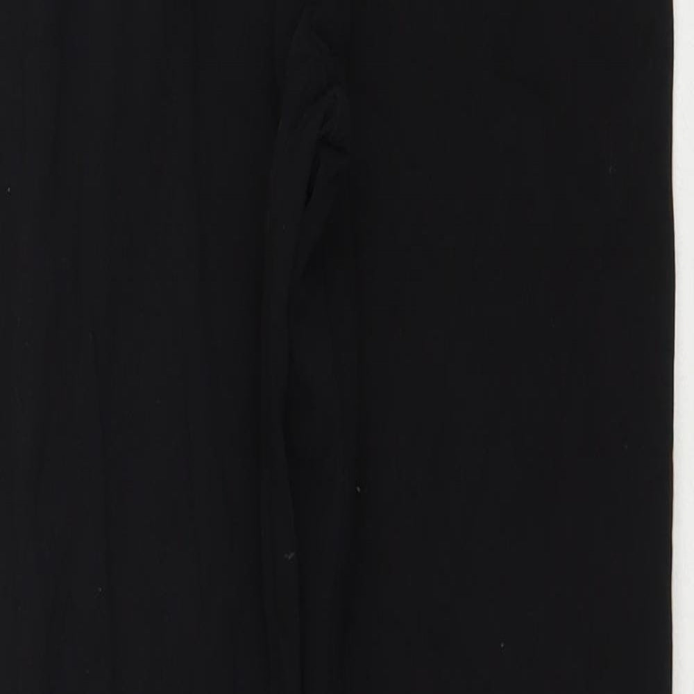 New Look Womens Black  Cotton Pedal Pusher Leggings Size 10 L28 in