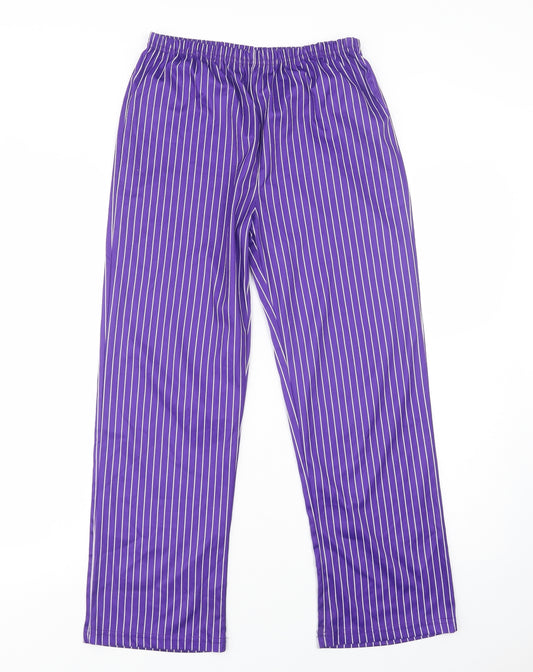 George Girls Purple Striped Polyester Jogger Trousers Size 11-12 Years  Regular