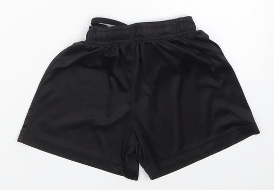 O'Neills Boys Black  Polyester Sweat Shorts Size 7-8 Years  Regular Drawstring
