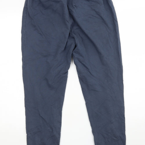 George Womens Blue  100% Cotton Jogger Leggings Size 10 L26 in   - Size 12-14