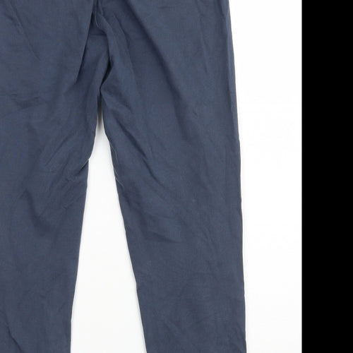 George Womens Blue  100% Cotton Jogger Leggings Size 10 L26 in   - Size 12-14