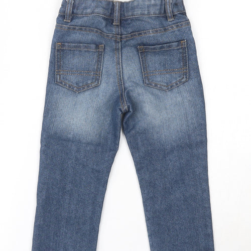 George Boys Blue  Cotton Straight Jeans Size 2-3 Years  Regular Button
