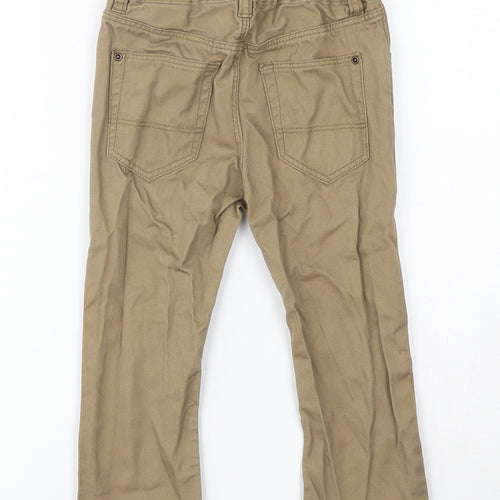 H&M Boys Brown  Cotton Straight Jeans Size 2-3 Years  Regular Button