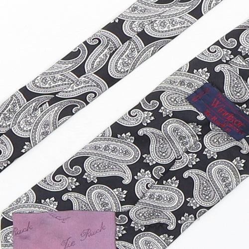 Windsor Mens Multicoloured Paisley Silk Pointed Tie One Size