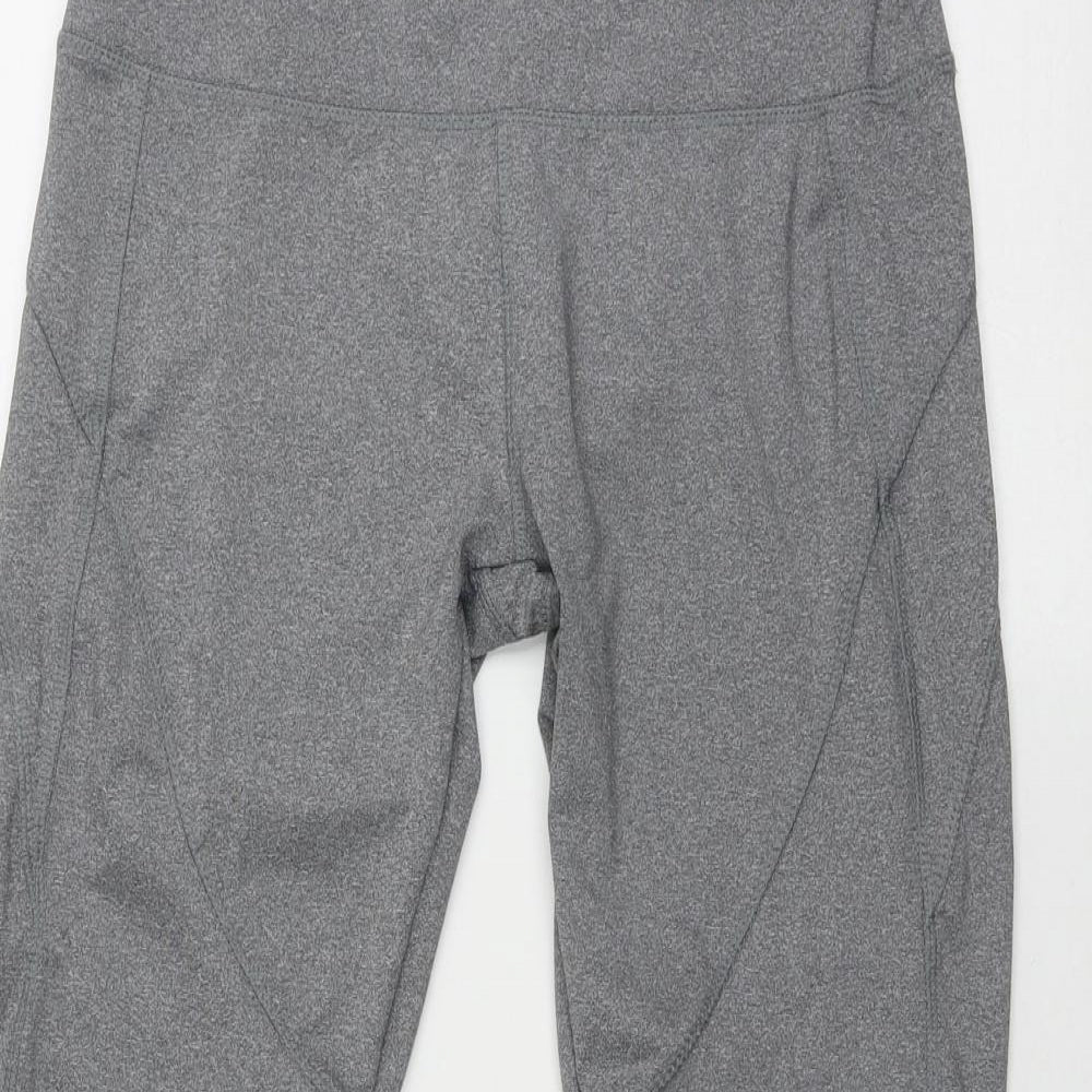 Primark Womens Grey  Polyester Compression Leggings Size 10 L27 in Regular