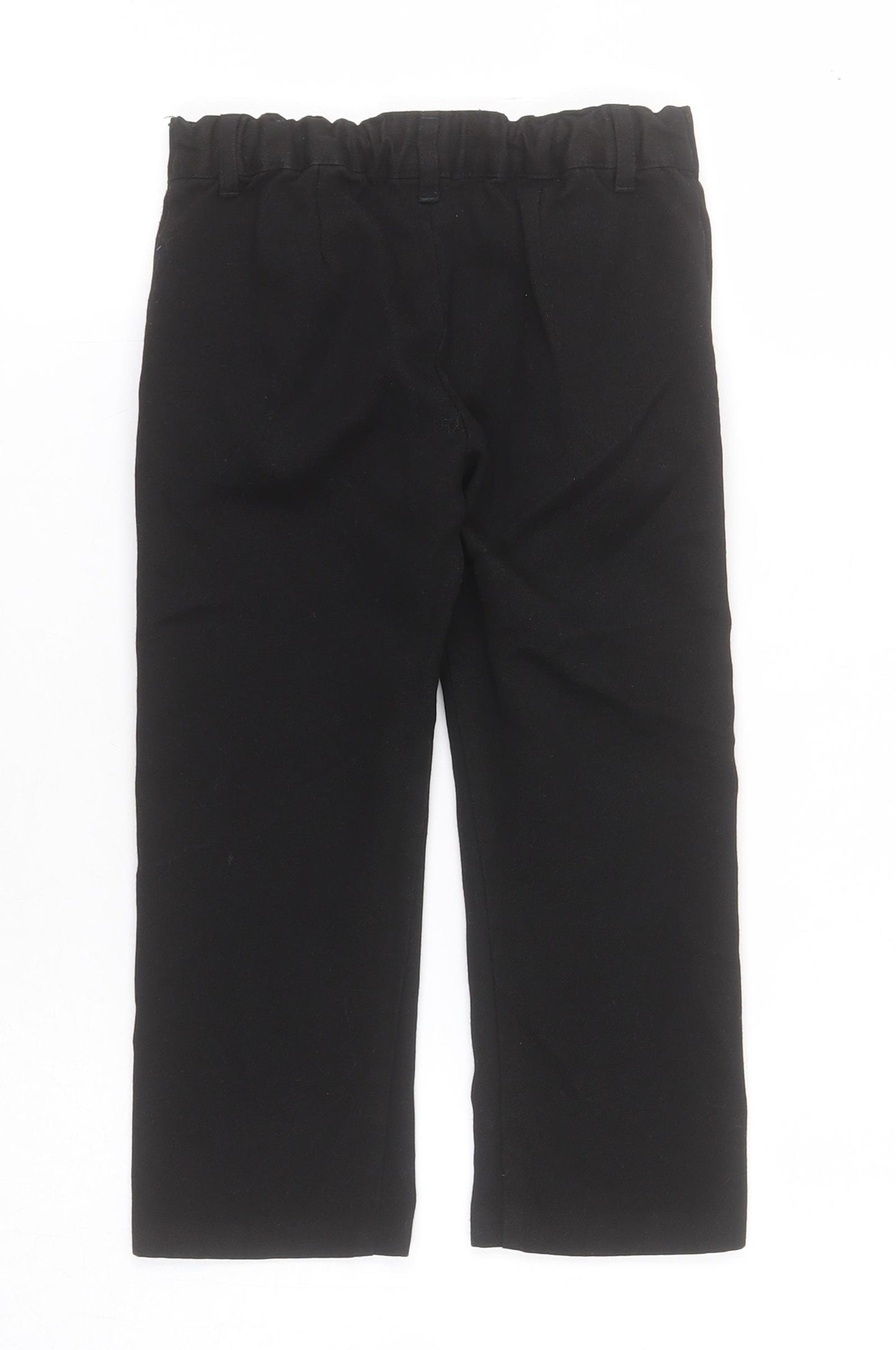 F&F Boys Black  Polyester Dress Pants Trousers Size 3-4 Years  Regular Pullover - School