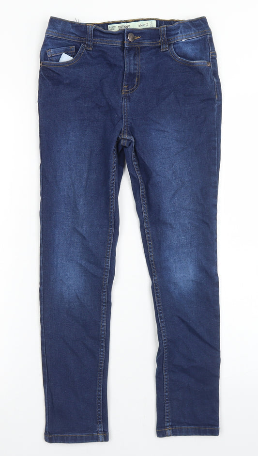 Denim Co Girls Blue  Cotton Skinny Jeans Size 9-10 Years  Regular