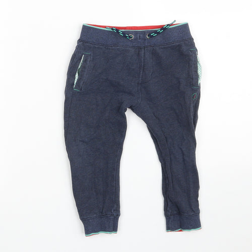 Baker Boys Blue  100% Cotton Jogger Trousers Size 2-3 Years  Regular
