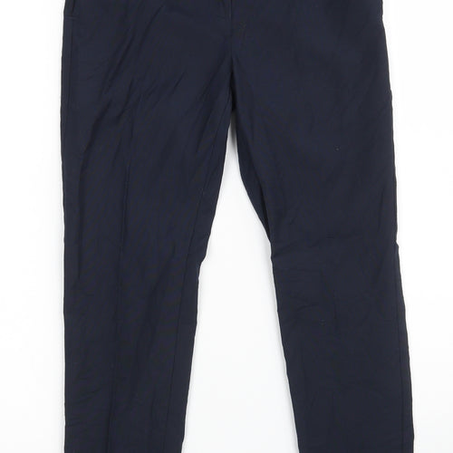 Marks and Spencer Girls Blue  Polyester Dress Pants Trousers Size 9-10 Years  Regular Zip