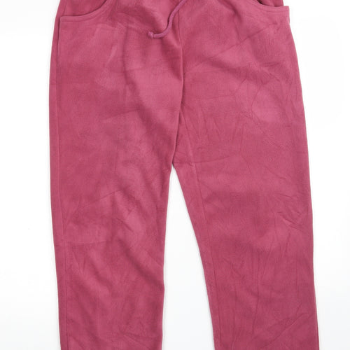 Damart Womens Pink  100% Polyester Jogger Leggings Size 10 L27 in   - Size10-12