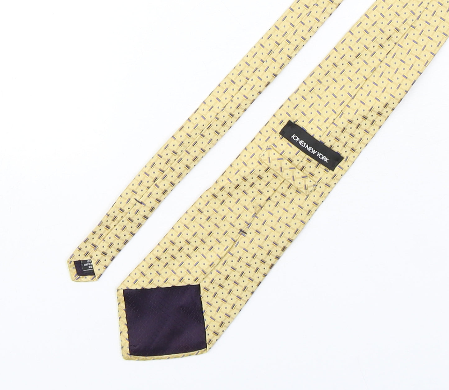 Jones New York Mens Multicoloured Geometric Silk Pointed Tie One Size