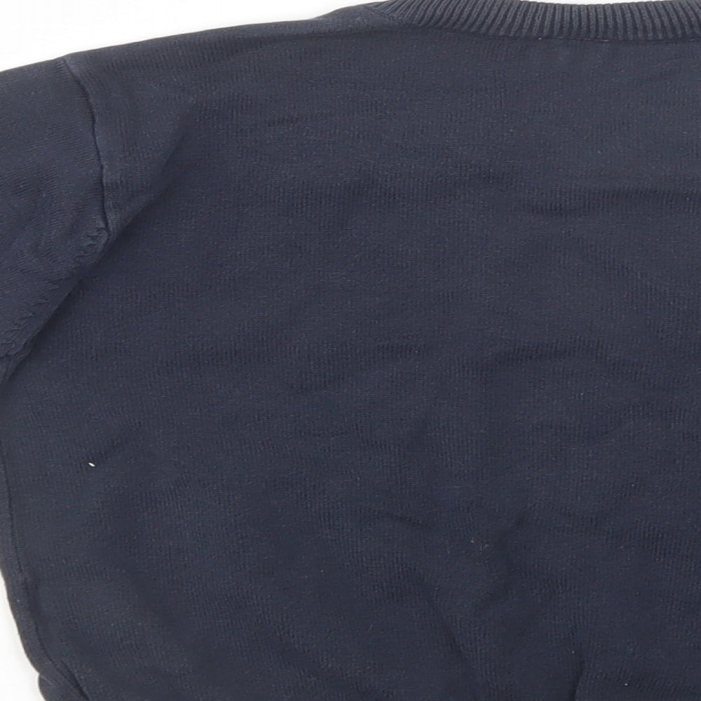TU Boys Blue V-Neck  Cotton Pullover Jumper Size 5 Years  Pullover - School Wear