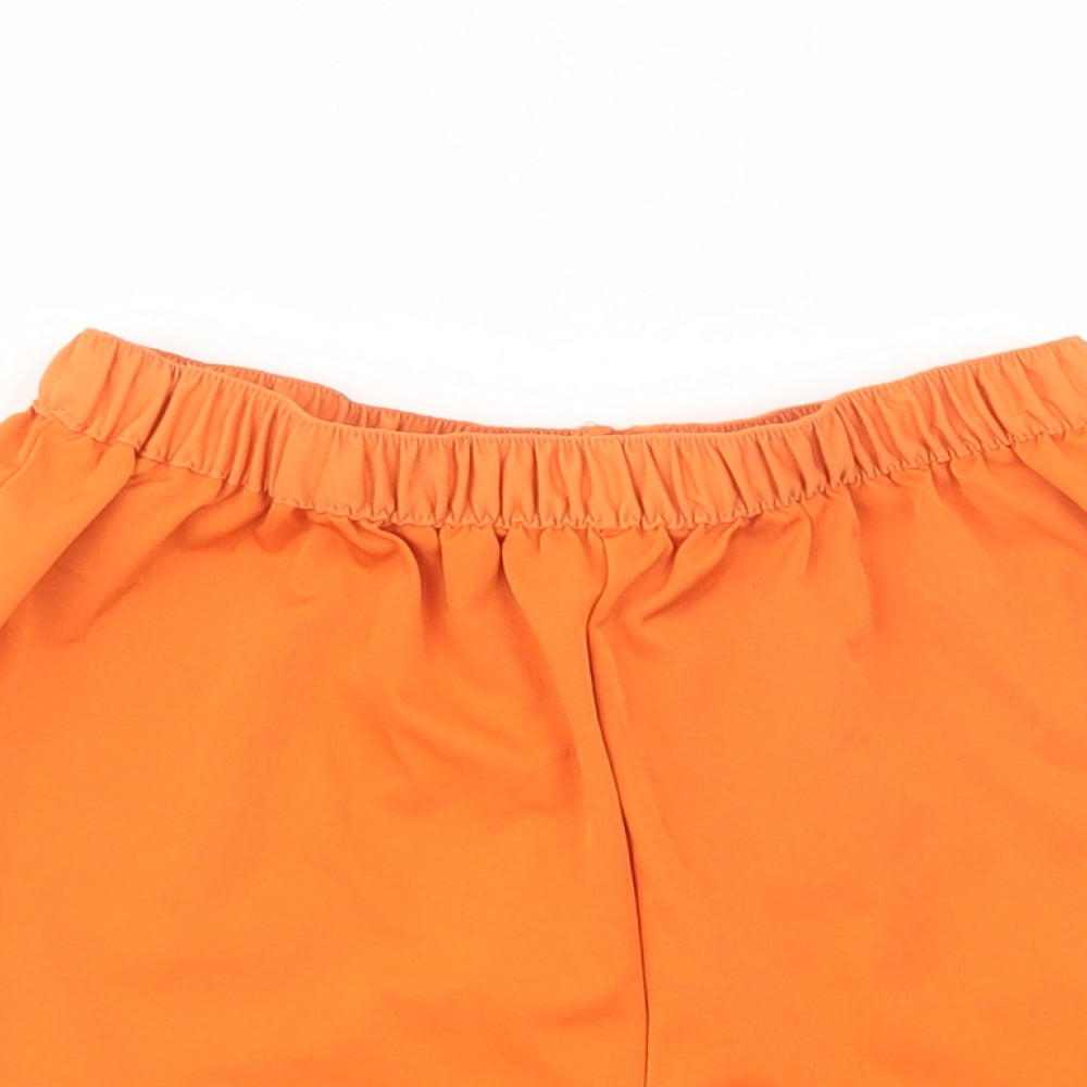 Zaful Womens Orange  Polyester Hot Pants Shorts Size M L3 in Regular