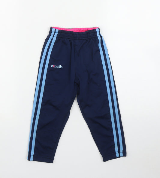 O'Neills Girls Blue  Polyester Jogger Trousers Size 2-3 Years  Regular