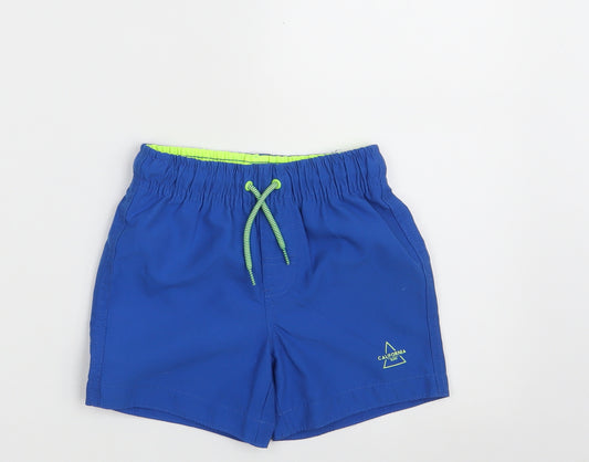 Primark Boys Blue  100% Polyester Sweat Shorts Size 2-3 Years  Regular  - California Surf