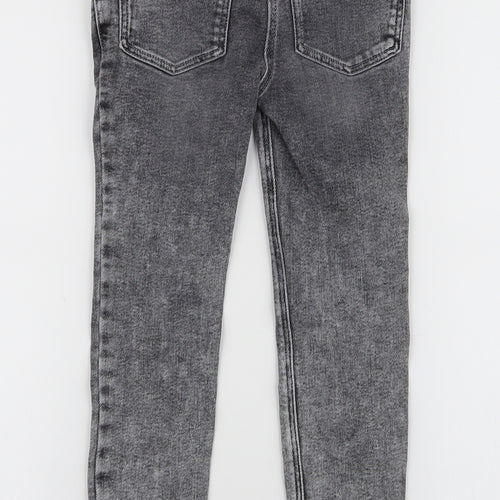 TU Girls Grey  Cotton Skinny Jeans Size 8 Years  Slim Zip