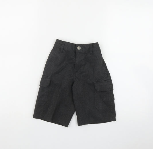 NEXT Boys Grey  Polyester Bermuda Shorts Size 7 Years  Regular