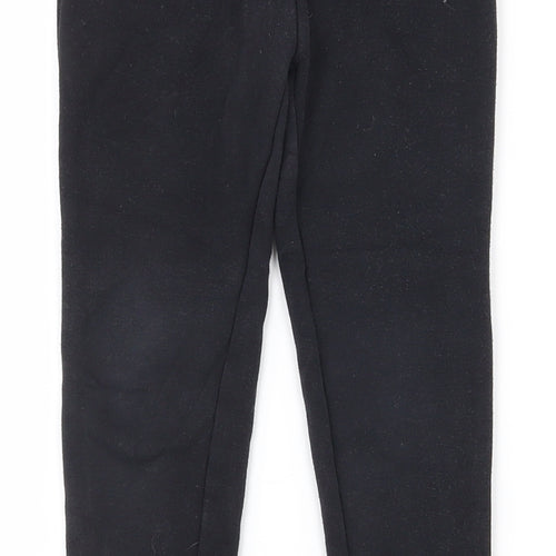 Dunnes Stores Girls Black  Polyester Jogger Trousers Size 5-6 Years  Regular Pullover - Leggings