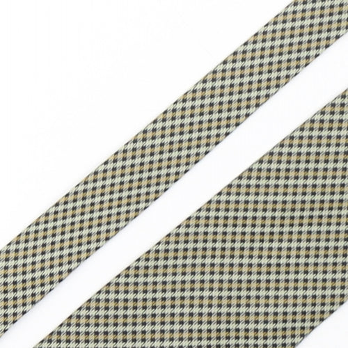 Patra Mens Multicoloured Houndstooth Silk Pointed Tie One Size