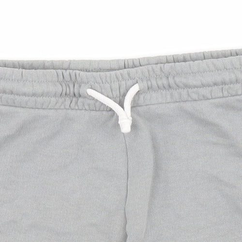 Matalan Girls Grey  Cotton Skimmer Shorts Size 10 Years  Regular Drawstring