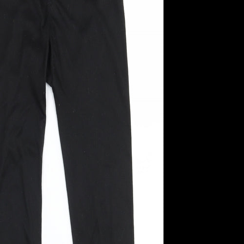 Parallel Womens Black  100% Polyester Jogger Leggings Size 10 L27 in Regular